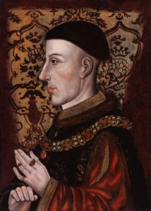 Underhand tactic: Freddie Rubbery's Henry V disguise was inspired by this National Portrait Gallery likeness