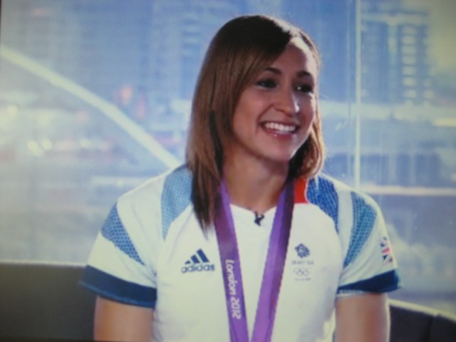 Jess Brilliant: First lady Ennis is all smiles for the cameras (pic courtesy BBC Sport)
