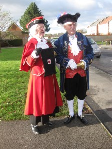 Crying Game: The respective town-criers of Garstang and Nelson discuss tactics