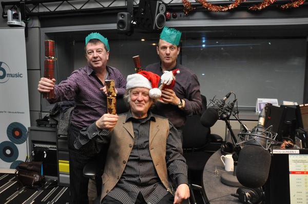 It's Christmas: Noddy Holder with BBC 6's Stuart Maconie and Mark Radcliffe