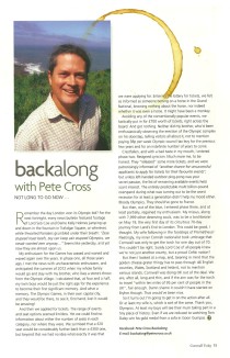 Backalong Boy: note how the blogger has spilled his coffee on this copy of Pete's cornwall Today column