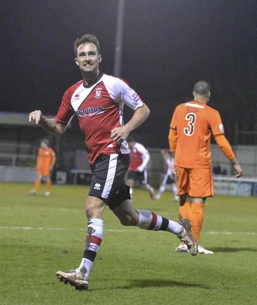 Payne Game: England C's Josh Payne was on form against Hereford (Photo: David Holmes)