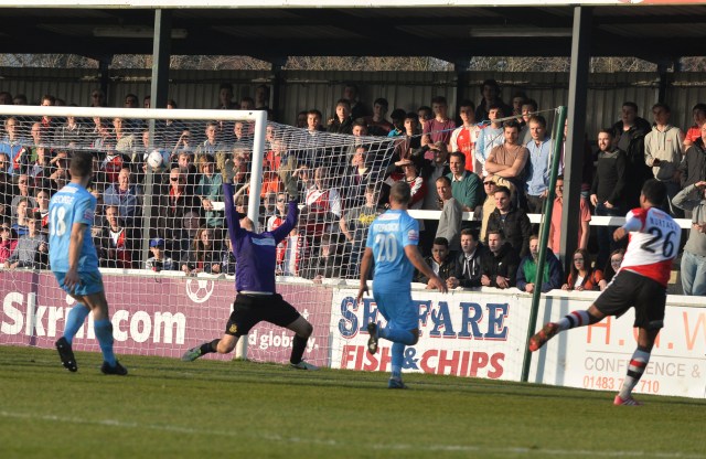 Murtagh Magic: Keiran Murtagh adds a second to finish Southport off on March 8th (Photo: David Holmes)