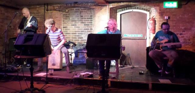 Kodiak Island: Jo's latest band performing at the Cellar Bar in Bracknell (Photo: Jo Bartlett)