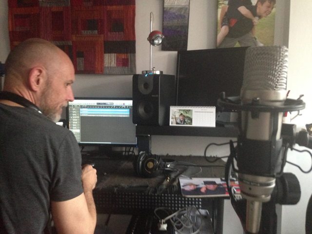 Studio Fix: Richard Handyside at work during a recent recording session (Photo: Jo Bartlett)