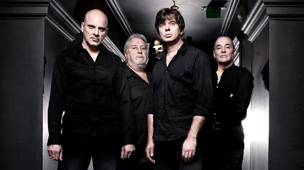 Lining Up: Baz, Jet, JJ and Dave ask us outside (Photo: The Stranglers)