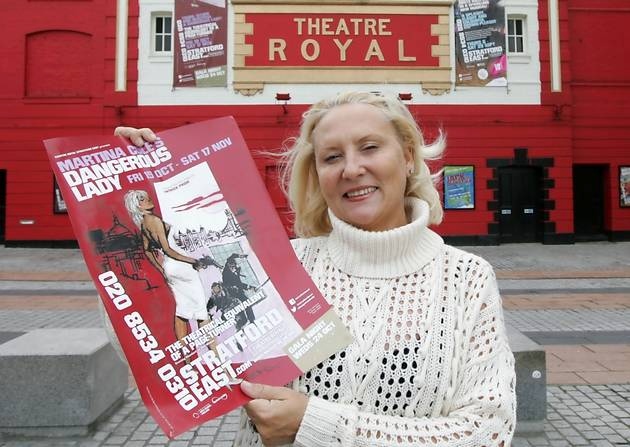 Stage Struck: Martina at the Theatre Royal in Stratford in 2011 (Photo: http://www.newhamrecorder.co.uk/)