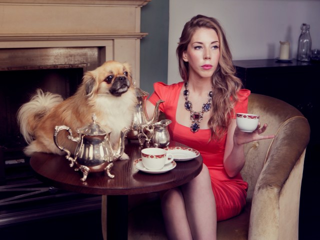 High Tea: Katherine Ryan with an admirer