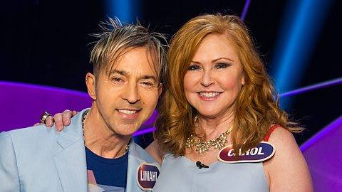 Pointless Celebrities: Carol with Limahl ... although she later went back on with Paul Young (Photo: BBC)