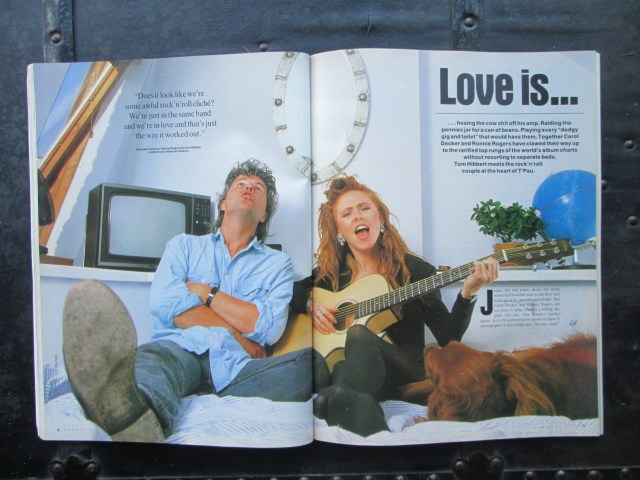   Old Times; Ron, Carol and Jessie at home in Kentish Town back in 1988 for a feature with Q magazine