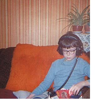 Early Research: The blogger in Jan '78, wired for sound and studying the Beautiful Game (Photo: The MIW Collection)