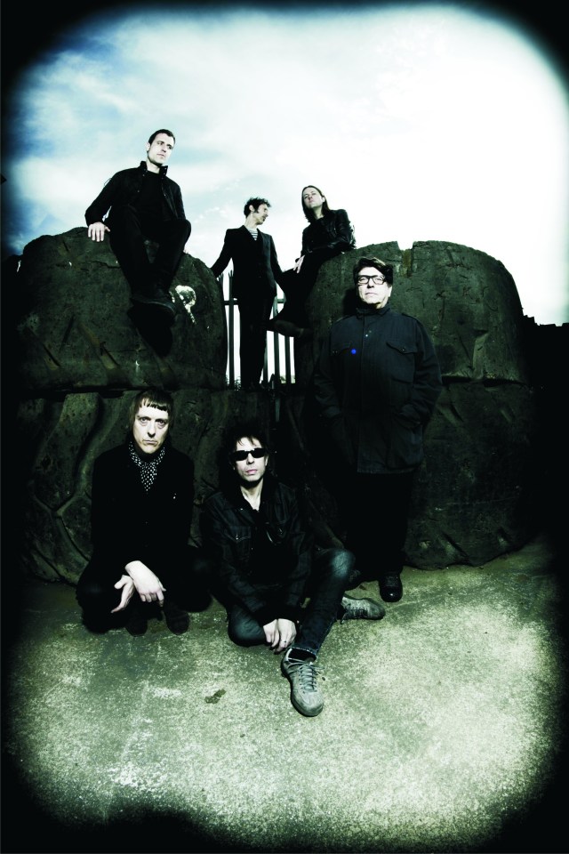 Meteorites' Impact: Will Sergeant, far right, and Ian McCulloch, centre/front, with the current Bunnymen line-up