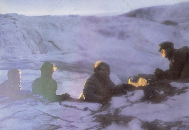 Snow Way: Echo and the Bunnymen take to the cold cabinets of Iceland for the Porcupine promo shoot 