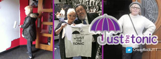 Charity Project: Crissy joining forces with Ricky Tomlinson as part of her work for Just the Tonic (Photo: https://www.facebook.com/crissyrockjustthetonic?fref=nf)