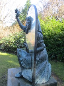 Bronze Tribute: Jeanne Argent's 1990 Alice sculpture in Guildford's Castle Grounds (Photo: Malcolm Wyatt)