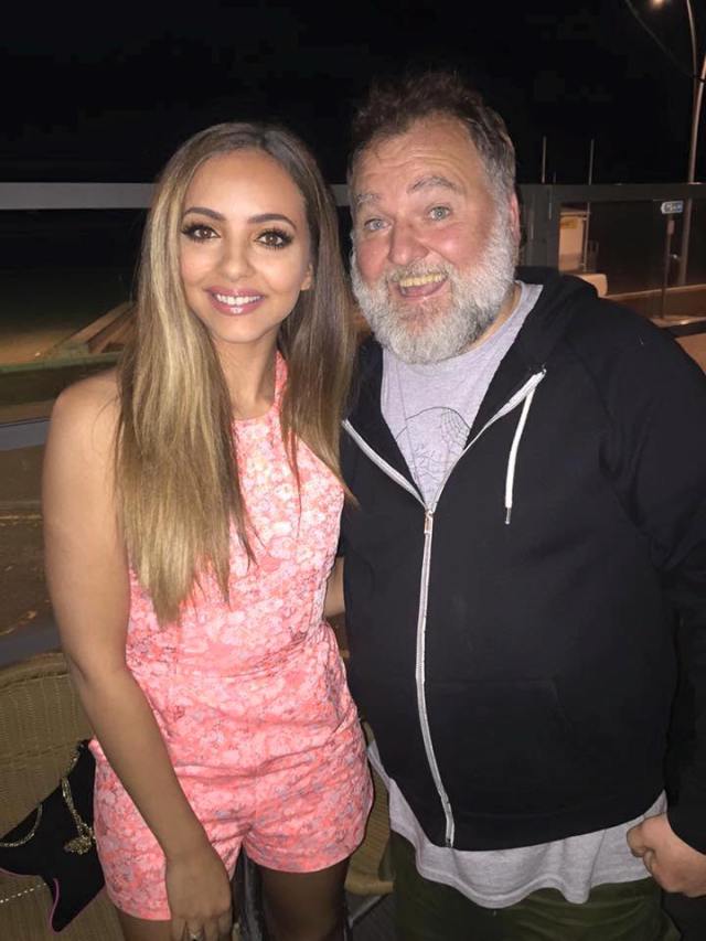 Selfie Time: Mathew poses with Jade from Little Mix in South Shields