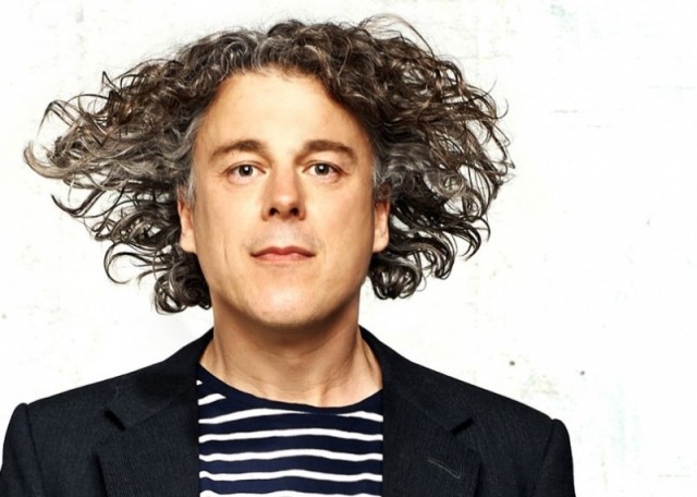 High Flier: Alan Davies is heading out again for the final leg of his Little Victories tour