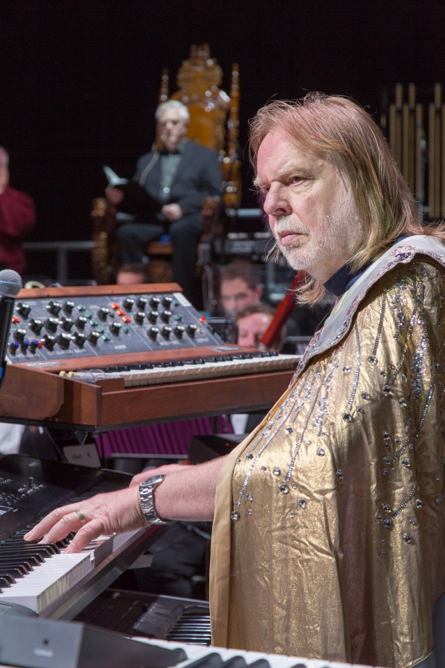 Prog Legend: Rick knocks out a mighty tune (Photo: Lee Wilkinson /(http://www.lwmultimedia.co.uk/LWMultimedia.html) 