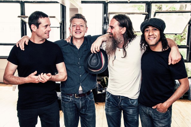 Lining Up: Cast, 2015 style. From the left - Keith O'Neill, John Power, Liam 'Skin' Tyson, Jay Lewis