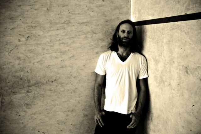 True Growth: Gary Stringer takes a little time out to grow that beard and give bandmate Jack Bessant a run for his money