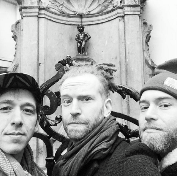 Band Substance: From the left - Toby Couling, Newton Faulkner and big brother Toby Faulkner (Photo: Newton Faulkner's Facebook page)