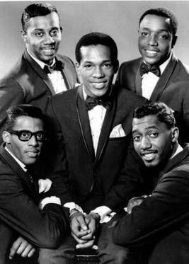 Truly Tempted: The Temptations, 1965 - David Ruffin (bottom left), Melvin Franklin (top left), Paul Williams (top right), Otis Williams (bottom right), and Eddie Kendricks (centre)