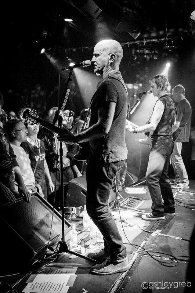 Camden Tan: From the left - Ed Bazalgette, Dave Fenton and Steve Smith at Dingwall's, Camden (Photo: Ashley Greb Photography https://www.facebook.com/ashleygrebphotography/)