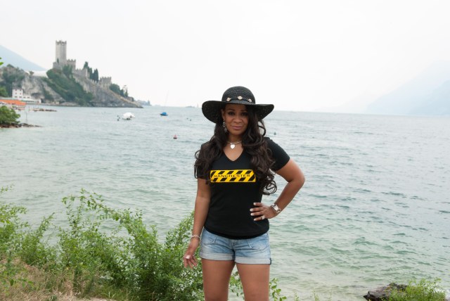 Happy Holidays: Rowetta in Lake Garda (Photo: Angie Wynne)